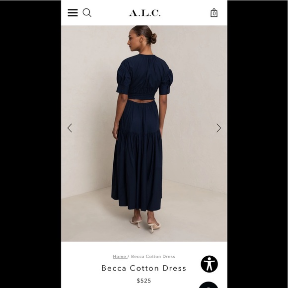 2022 spring ALC Becca Cotton Dress - Picture 2 of 8